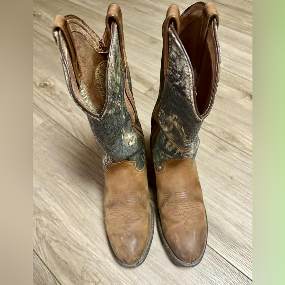 Men's Brown and Green Laredo Western Boots